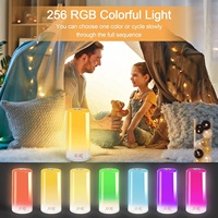 Réveil avec lumière du soleil RGB, lumière du soleil colorée avec LED, lampe de chevet, lumière du coucher de soleil, lumière nocturne, lumières naturelles
