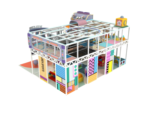 Aire de jeux intérieure commerciale pour tout-petits, toboggan en spirale orange, décoration sportive Liben, construction en plastique et acier pour la maison - Product Image 5