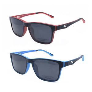 Toptan TR90 kare şekli öncülük optik gözlük çerçeve üzerinde manyetik klip ile polarize güneş gözlüğü lens erkekler için - Product Image 1