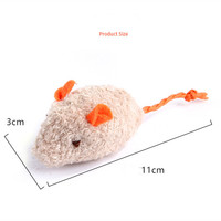 Jouets populaires en promotion pour chats : souris en peluche amusantes, jouets en peluche attrayants, cinq couleurs, jouets à mâcher pour chats avec herbe à chat