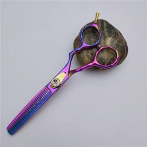 กรรไกรตัดผมมูนแดนซ์ JH-6.0 นิ้ว กรรไกรตัดผมแบบแบนระดับมืออาชีพ สแตนเลส ด้ามยาว สำหรับร้านตัดผม - Product Image 1