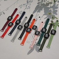 Montre numérique LED carrée en plastique Y1 à logo personnalisé, très vendue, pour homme, femme, étudiant, sport, électronique, avec affichage LED