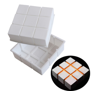 Square 9 Grid Silicone Cake Mold 28 Cavity Baking Tool For DIY Mousse Cake Commercial Use - Product Image 4