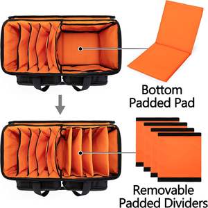 Bolsa de Cables para DJ de Gran Capacidad para Cables de Extensión, Micrófonos, Pedales, Bolsa de Cables para Músicos, Bolsa de Transporte para Equipos de DJ - Product Image 4