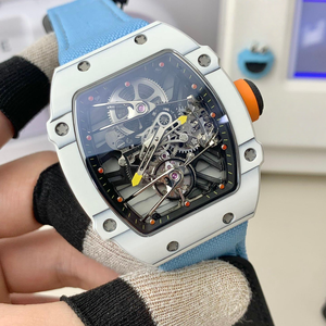 <span class=keywords><strong>Orologio</strong></span> Meccanico RM 27-02 di Lusso con Cassa in Carbonio NTPT <span class=keywords><strong>Bianco</strong></span> TPT, Tourbillon Manuale, <span class=keywords><strong>Quadrante</strong></span> Scheletrato, <span class=keywords><strong>Orologio</strong></span> Sportivo da Uomo, Novità Top - Product Image 3