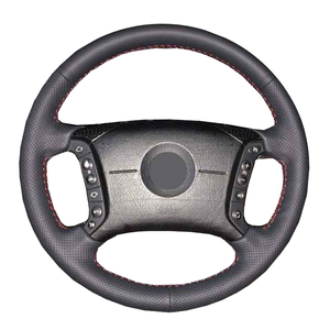 Housse de <span class=keywords><strong>volant</strong></span> de voiture populaire en <span class=keywords><strong>cuir</strong></span> microfibre cousue <span class=keywords><strong>à</strong></span> la main <span class=keywords><strong>à</strong></span> 4 branches pour <span class=keywords><strong>BMW</strong></span> <span class=keywords><strong>E46</strong></span> 318i 325i E39 E53 X5 - Product Image 1