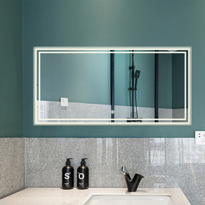 <span class=keywords><strong>Miroir</strong></span> lumineux intelligent à LED <span class=keywords><strong>Miroir</strong></span> de bain éclairé avec interrupteur tactile <span class=keywords><strong>Triple</strong></span> Types Maquillage éclaircissant personnalisé - Product Image 6