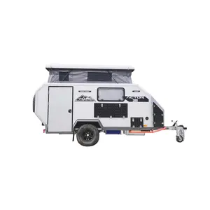 Mini caravane de camping-car caravane tout-terrain mini remorque de camping-car tout-terrain petite caravane rv caravane de voyage expédition par voie terrestre