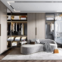 Armoire de chambre Lesso avec portes battantes/coulissantes en bois – Meuble de rangement de style intemporel pour chambre à coucher