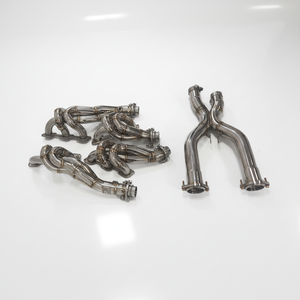 Colector de escape de alto flujo y tubo intermedio de acero inoxidable <span class=keywords><strong>ING</strong></span> para Ferrari 599, mejora de rendimiento de montaje directo, venta al por mayor - Product Image 1