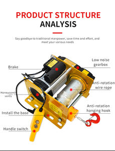 ดึงสูงสไตล์เยอรมันปลอดภัยและเชื่อถือได้กว้านมัลติฟังก์ชั่กว้านไฟฟ้า - Product Image 3