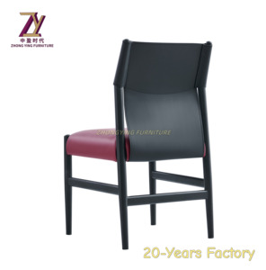 Sillín moderno Silla de comedor de cuero Hogar de lujo simple Uso de hotel de alta gama Reuniones Negociaciones de ocio - Product Image 5