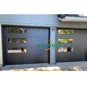 Advance China supplier customized modern design automated galvanized steel overhead insulated sectional garage door