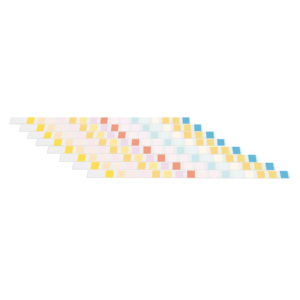Kit de 16 bandelettes de test d'eau potable pour <span class=keywords><strong>pH</strong></span>, dureté totale, chlore résiduel, usage potable, 100 bandelettes/flacon, précision de 99,9 %, CE - Product Image 6