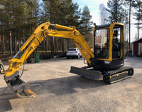 Pabrik Profesional Harga Murah Excavator Mini Crawler 3 Ton YC25-8 dengan Penjepit Sederhana dan Bucket Pembersih