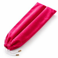Pochette de transport Mahjong Push Track en velours doux et flanelle pour 4 pièces, fermeture à cordon, plusieurs couleurs, jeux de table