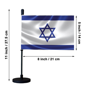 Israele Auto Auto bandiera con Base magnetica e Israele Israele i paesi nazionali pennone flessibile per <span class=keywords><strong>IL</strong></span> cofano Auto Bagetu - Product Image 2