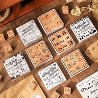 Ensemble de 9 timbres en bois combinés pour enfants