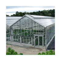 Serre agricole multi-span en verre de type Venlo Serre multifonctionnelle clé en main avec système hydroponique pour les légumes