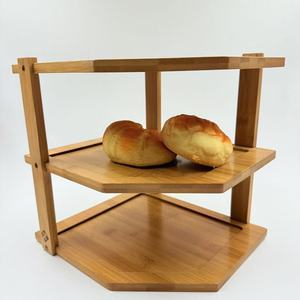 Bamboo <b>Kitchen</b> Storage <b>Rack</b> Multi Function Corner Shelf Spice <b>Rack</b> For Cabinet Use 8-11.9 In Depth - Product Image 1