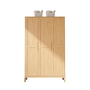 Armario Nórdico de Madera Maciza, Estilo Japonés, Puerta Corredera, Mueble de Almacenamiento para Dormitorio, Fácil de Montar, Puerta Doble - Product Image 4