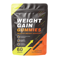 Complément alimentaire pour la prise de poids, mélange unique, gommes pour prendre du poids pour femmes et hommes, 10 en 1 avec L-Lysine, racine de gentiane, vitamine B