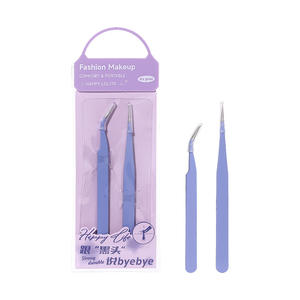 Lmltop <b>Blackhead</b> Remover <b>Tweezers</b> 2 Pack Standard And Curved Tips <b>For</b> Face Care - Product Image 3