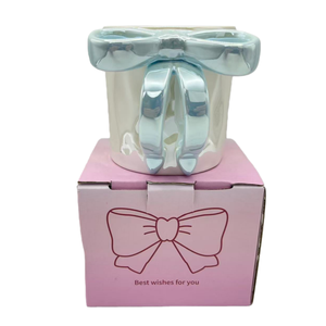 12oz <b>Bow</b> Handle Ceramic Mug High Quality Stocked Dishwasher Safe Business Economical <b>Gift</b> for Girls - Product Image 6