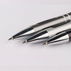 Custom Laser Logo Button Press Metal Ballpoint <b>Pen</b> Wholesale Bulk Aluminum Office Supplies 1.0 mm Writing Width for Gifts - Product Image 3