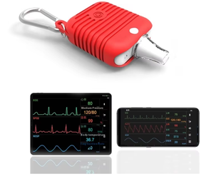 Dispositifs portatifs de surveillance de la santé des petits animaux température de l'oreille infrarouge vétérinaire <span class=keywords><strong>lecteur</strong></span> d'ECG d'oxygène sanguin - Product Image 6