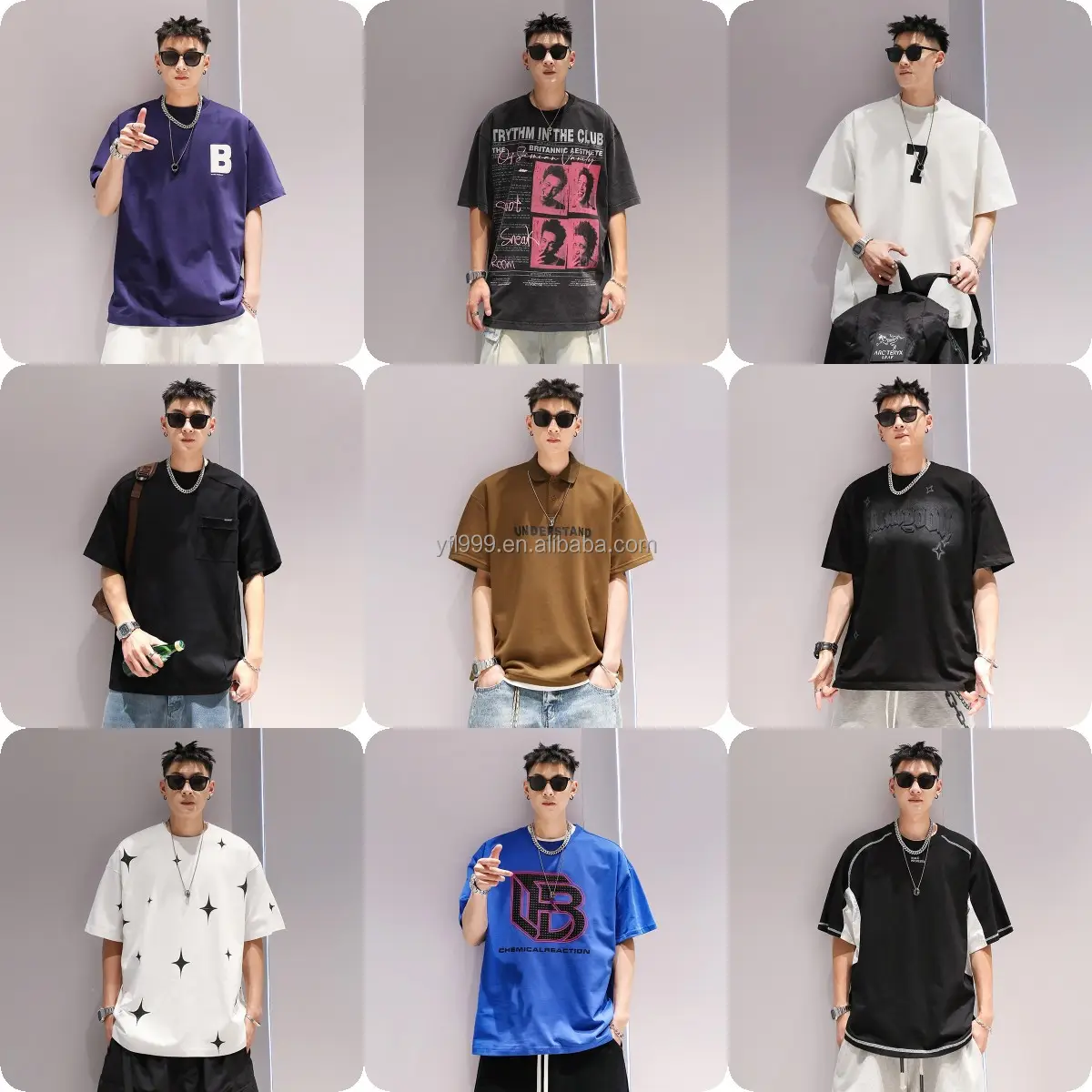 2023 중국 공장 도매 새로운 스타일 100% 면 남성 티셔츠