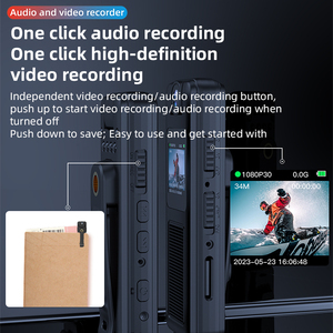 Cámara corporal con grabación de audio y video 1080p Videocámaras Lente giratoria Visión nocturna Cámaras desgastadas corporales para registro de servicio - Product Image 6