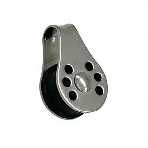 Paslanmaz Çelik 316 Denizcilik Halat Makarası Yelken Bloğu Naylon Döner Makara 25mm Arma Kayık Yat Tekne Donanım Aksesuarları - Product Image 6