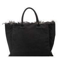 Sacs à bandoulière pour femmes en gros, sacs fourre-tout unis en toile grande capacité avec chaînes et sangle unique