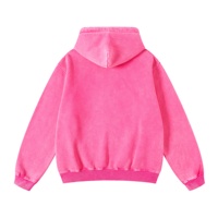 Alta calidad 100% algodón 450 Gsm Sudadera con capucha Heavyweight Pullover Hombres Sudadera con capucha de gran tamaño Fleece No String Hoodie