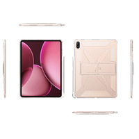 Étui pour OPPO Pad 5 Pro SE 11 pouces - Transparent, résistant aux chutes, avec support intégré et emplacement pour stylet, fabriqué en Chine