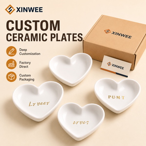Vajilla Creativa para Cocina, Platos para Bistec, Fruta, Aperitivos y Postres, en Forma de Corazón, Románticos, para Parejas, Plato de Cerámica para Desayuno, Vajilla para Cena - Product Image 1