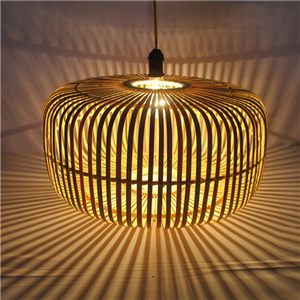 Pantalla de Lámpara Colgante Decorativa de Mimbre Natural, Estilo Chino, Hecha a Mano, Ecológica, Ligera - Product Image 4