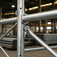 Système de cadre d'échafaudage galvanisé à structure interverrouillable pour la construction et les travaux de maçonnerie