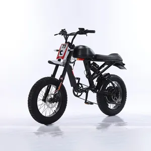 새로운 도착 슈퍼 1000w 48V 73 리튬 배터리 유압 디스크 브레이크 복고풍 지방 타이어 ebike 전기 산악 자전거