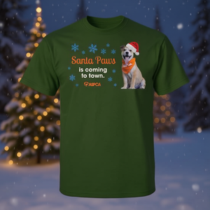 T-shirt per cani Santa Paws, abbigliamento natalizio per animali domestici ASPCA - Product Image 3