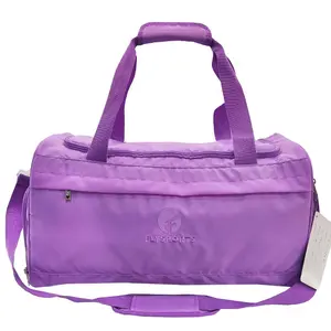 Toptan özel Oxford su geçirmez tasarımcı haftasonu ayakkabı bölmesi ile seyahat çantası spor çantası kadın pembe seyahat çantası