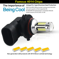 Lampu Kabut Mobil H11 H8 H16 LED HB3/9005 9006/HB4 H27 880 881 H3 H1 Daya Tinggi H7 Lampu LED Mobil Putih Merah Biru Es Biru 12V 24V