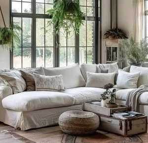 Sofá de Tela y Madera Sólida Estilo Spartan AJJ-M42 para Habitaciones de Hotel, Resort o Casa de Huéspedes - Product Image 3