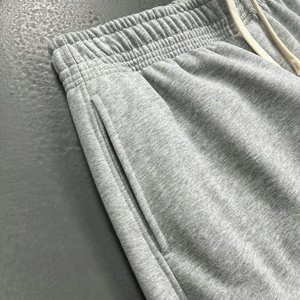Pantalon de <span class=keywords><strong>jogging</strong></span> unisexe de haute qualité, personnalisé, droit, plissé au milieu, respirant, écologique, en <span class=keywords><strong>molleton</strong></span>, ample, décontracté, à jambe incurvée - Product Image 5