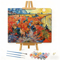 Peinture par numéros personnalisée en gros, kit d'art ODM, ensemble d'art directement de l'usine, emballage personnalisé disponible, kit de peinture par numéros
