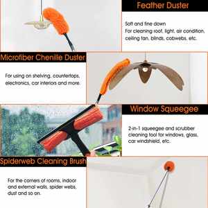 Professional Grade <strong>Telescoping</strong> Extension 5-24ft Extendable Aluminum Pole With Metal Threaded End For Multi-Purpose Use - Product Image 4