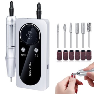 เครื่องเจียรเล็บไฟฟ้าแบบพกพา 45000 รอบต่อนาที ชาร์จผ่าน USB ความเร็วสูง สำหรับขัดแต่งเล็บมือและเล็บเท้า เหมาะสำหรับร้านเสริมสวย - Product Image 1