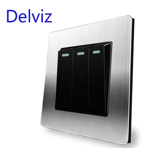 مقبس كهربائي بمعيار المملكة المتحدة 13 أمبير، مفتاح إضاءة حائط، لوحة معدنية من الفولاذ المقاوم للصدأ، شاحن سريع 18 واط مع منفذ USB عالمي من النوع C - Product Image 4