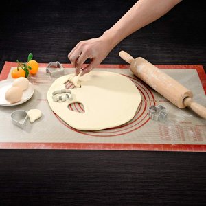 Tapis à pâtisserie en silicone alimentaire - Antidérapant, règle imprimée, sans BPA pour <span class=keywords><strong>la</strong></span> cuisson et <span class=keywords><strong>la</strong></span> cuisine - Product Image 3